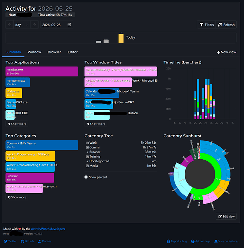 Video Activity Visualization Resize visualizations - Features - ActivityWatch Forum