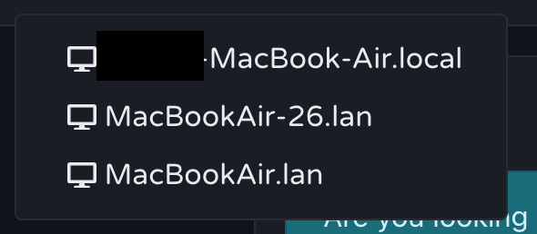 hostnames